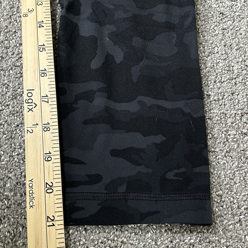 2 Pair LULULEMON Align Cropped Leggings- Women's 4 - Black & Camo EUC - Picture 11 of 13